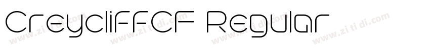 CreycliffCF Regular字体转换